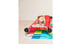 Disc-O-Bed Kid-O-Bed Einzelbett Runder Rahmen Ohne Seitentasche -Rot -Campingmöbel 376986 2274674 2