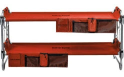 Disc-O-Bed Kid-O-Bunk Kinder Camping Stockbett Inkl. Seitentaschen Rot / Silber -Campingmöbel 378506 2375672 1