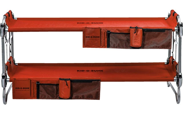 Disc-O-Bed Kid-O-Bunk Kinder Camping Stockbett Inkl. Seitentaschen Blau / Silber 9 Disc-O-Bed Kid-O-Bunk Kinder Camping Stockbett Inkl. Seitentaschen Blau / Silber – Bild 7