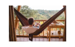 Ticket To The Moon King Size Hammock Hängematte - Burgundy/Dark Yellow -Campingmöbel 383438 2789056
