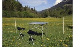 Basic Nature Travelchair Rolltisch Klein 70 X 70 Cm -Campingmöbel 504137 3331743