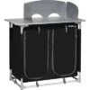 Berger Küchenbox 4 Fächer Schwarz -Campingmöbel 56683 3928
